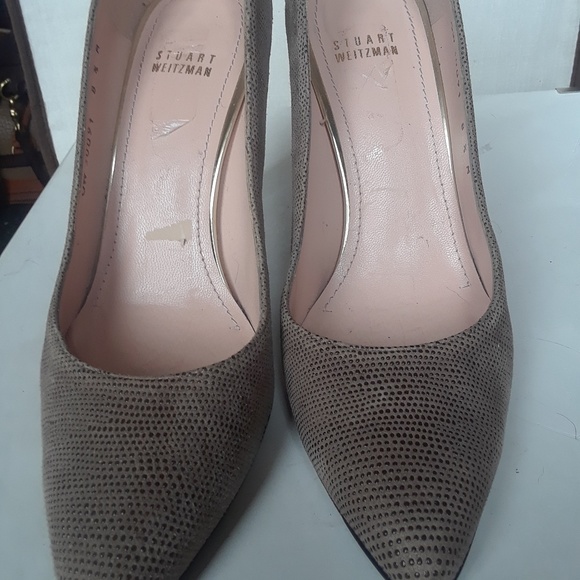 Stuart Weitzman Beadnappa Curvia leather